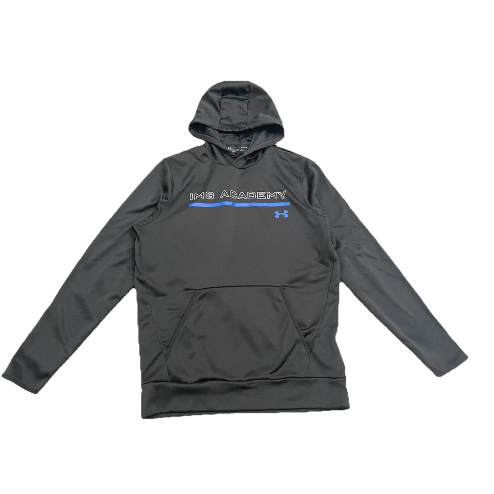 IMG ACADEMY Under Armour Hoodie Men's Medium Black Fleece Lined Athletic